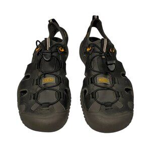 Keen SOLR Sandals Men's 9 Black Bungee-Cinch Non-Marking Hiking Water